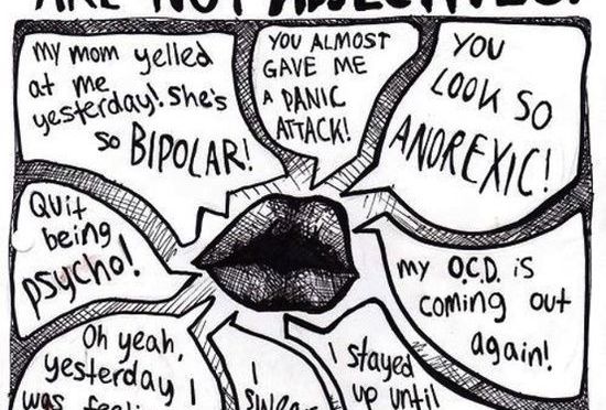 Using Mental Illnesses as Adjectives